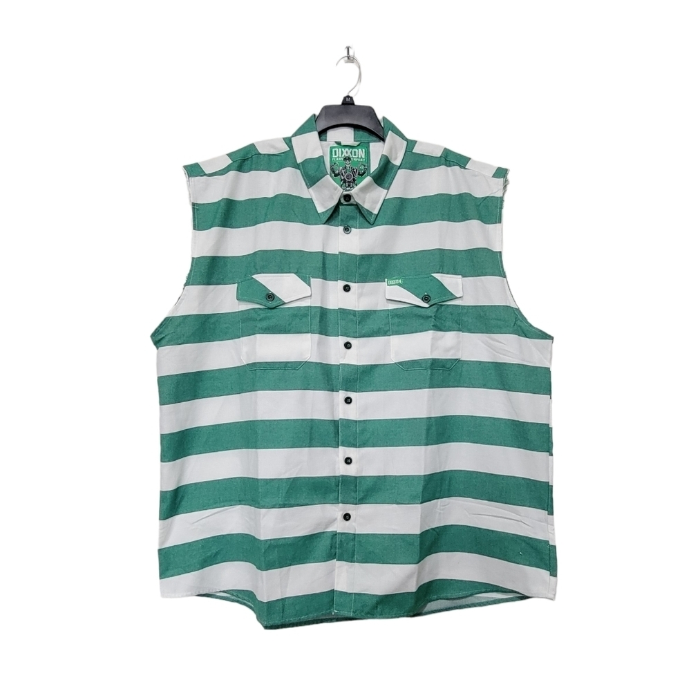 Dixxon Flannel Co The Rebel Green Stripe Doc‎ Motorcycle Men's Size 4X